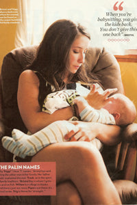 Bristol Palin with Baby Burpie