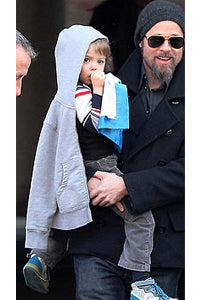 Shiloh Jolie Pitt with Baby Lovie