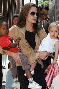 Shiloh Jolie Pitt with Baby Lovie-Flannel