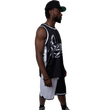 Load image into Gallery viewer, Black and White Basketball Jersey &quot; BE CHANGE &quot;-PEACE GANG in canada