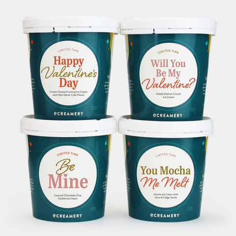 Valentine's Day Be Mine 4 pint ice cream gift