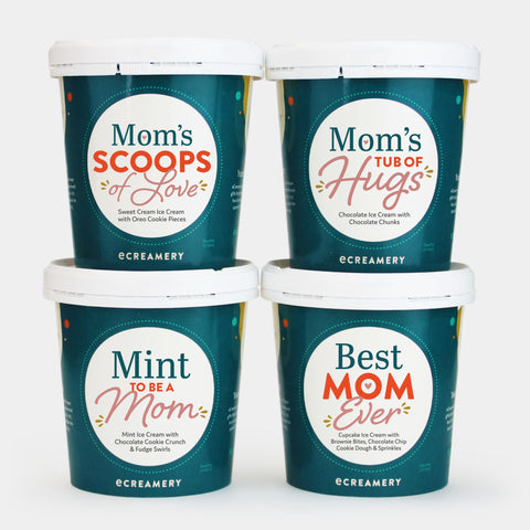 Mothers Day Ice Cream Gift 4 Pints of Ice Cream Ships Straight to her Doorstep