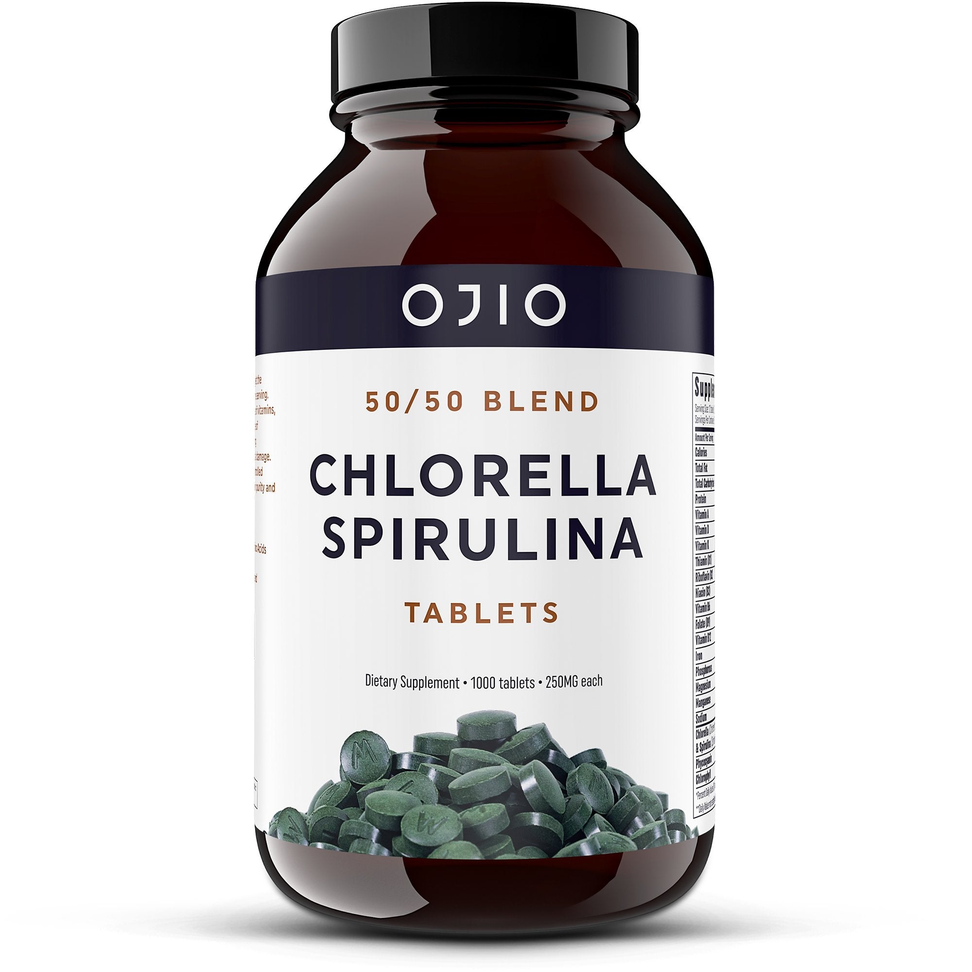 Chlorella Spirulina Tablets 1000 Count Earth Circle Organics Wholesale 6083