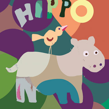 Hippo Canvas Art