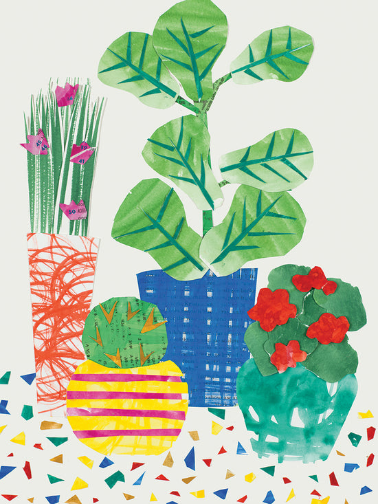 Patio Plants Canvas Print