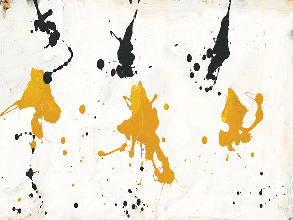 Roque Silva s Abstract Background V Gold and Black Canvas Art