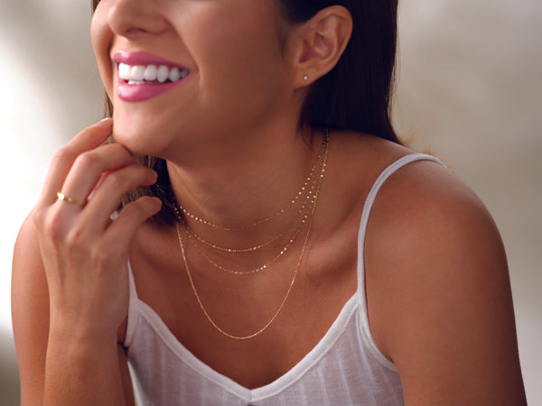 Black Marble Chain Necklace