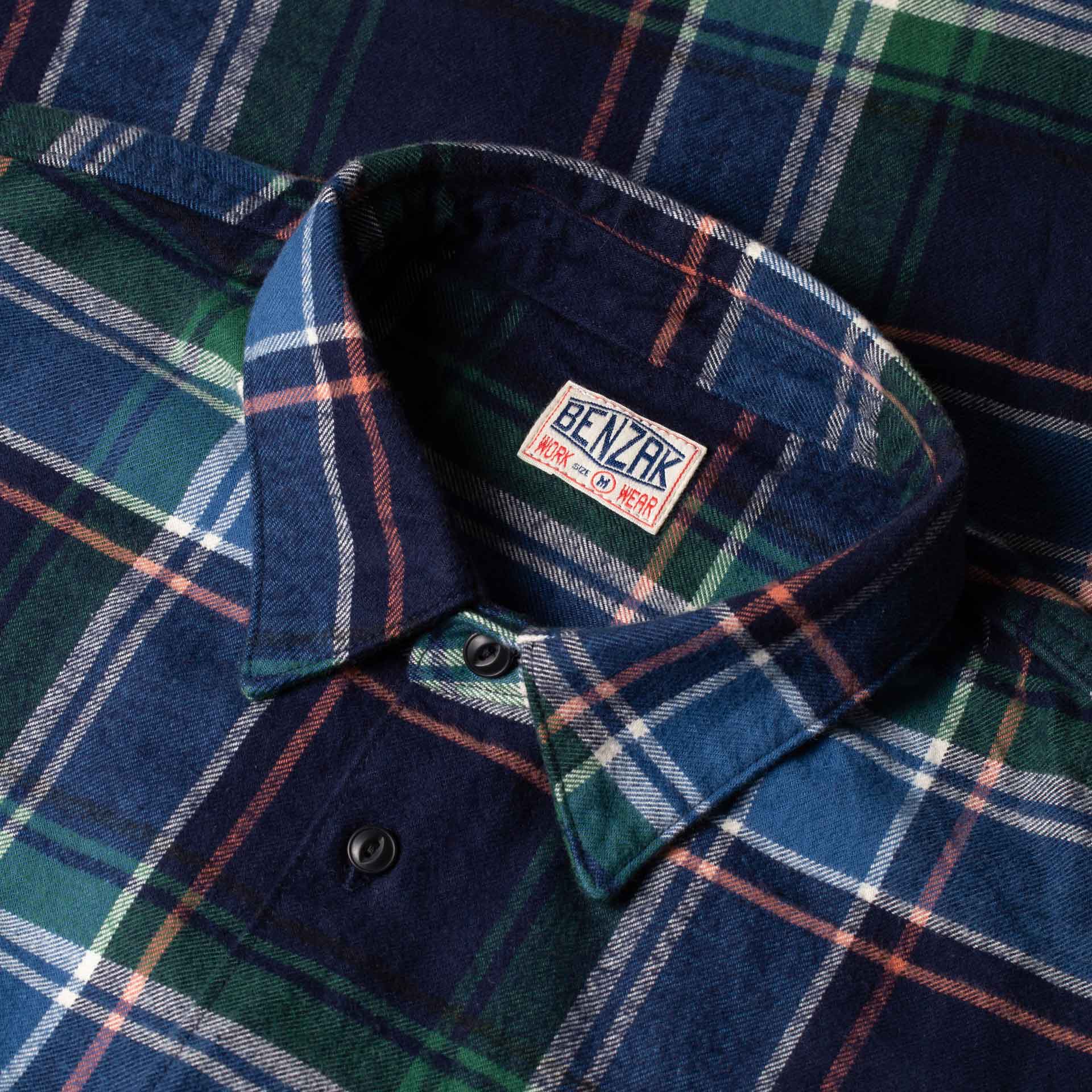 hyakki Flannel Checksh green | gulatilaw.com