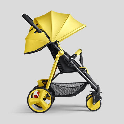 yellow stroller