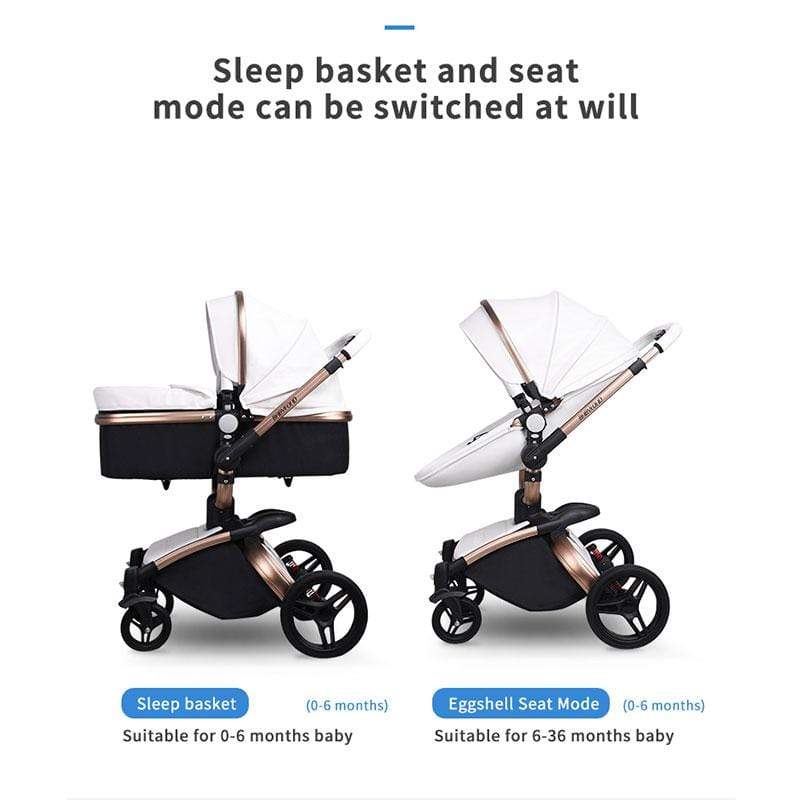 3 in 1 leather stroller