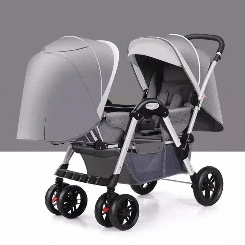 double pushchair for newborn and toddler