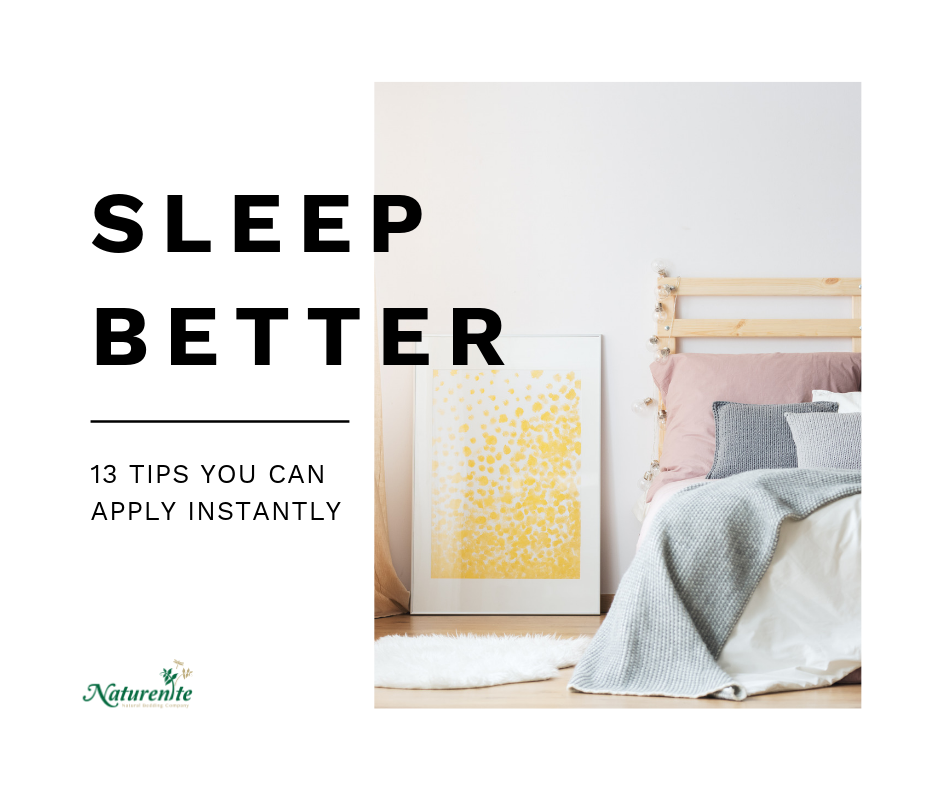Naturenite blog - 13 tips to sleep better