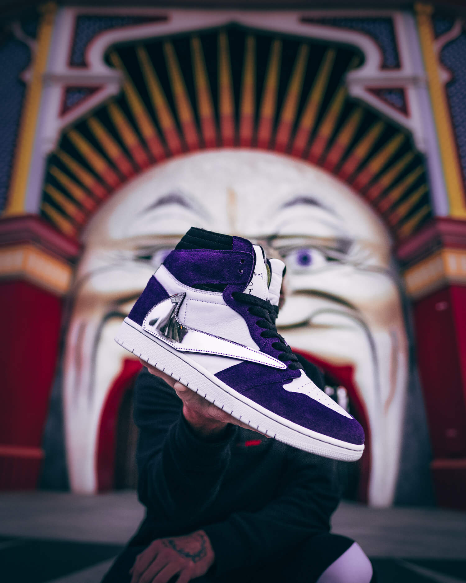 travis scott jordan 1 purple