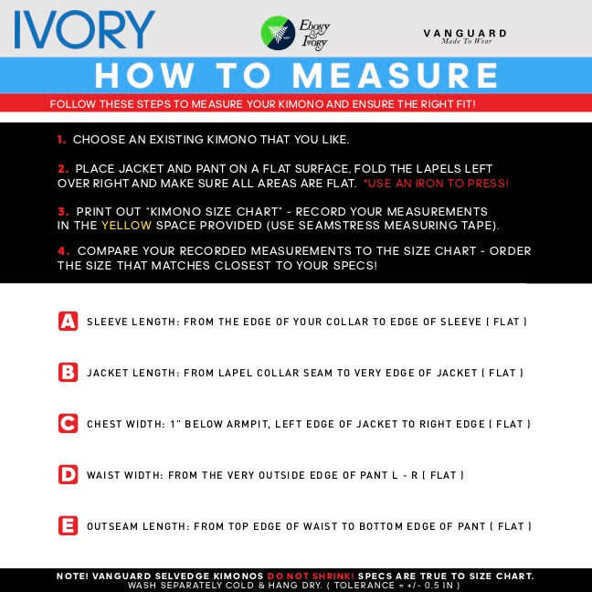 Ivory How To Measure