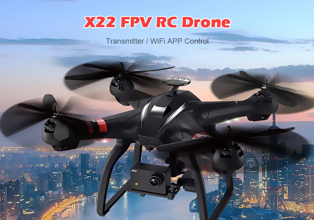 BAYANGTOYS X22 1080P WiFi FPV RC Drone GPS Positioning / 3-axis Gimbal / Brushless Motor / Altitude Hold