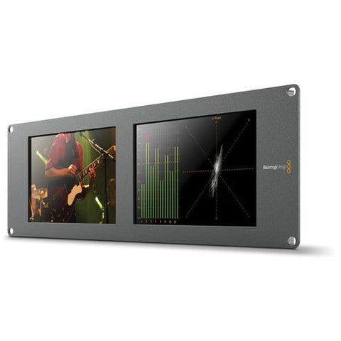 Blackmagic Design SmartScope Duo 4K 2 Dual 8in 3RU 6G-SDI Monitors