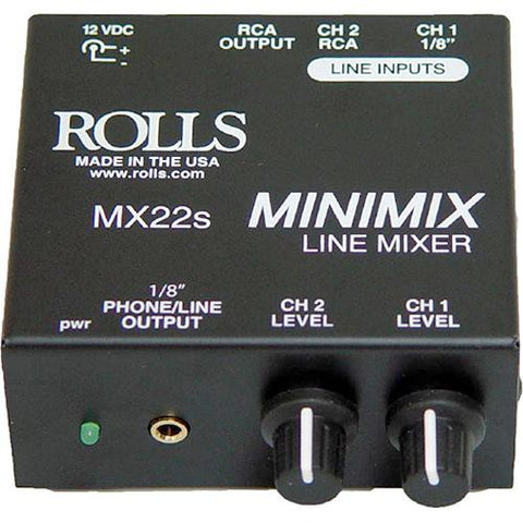 Rolls MX56c MiniMix A/V 4-Channel Battery-Powered Mixer MX56C