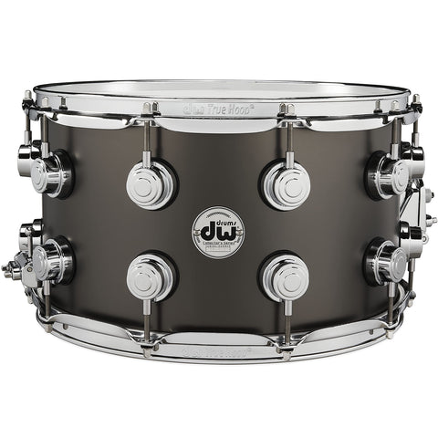 PDP Concept Metal 5.5x14 Snare Drum Dual-Beaded 1mm Rolled Black