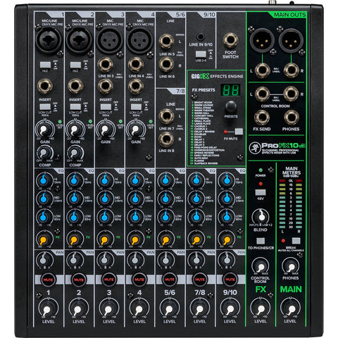 Mackie ProFX6v3 6-Channel Mixer w/ FX and USB Interface – Music