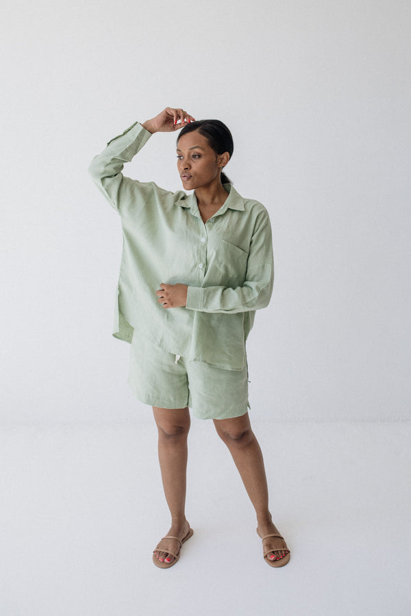 Mint Linen Shirt