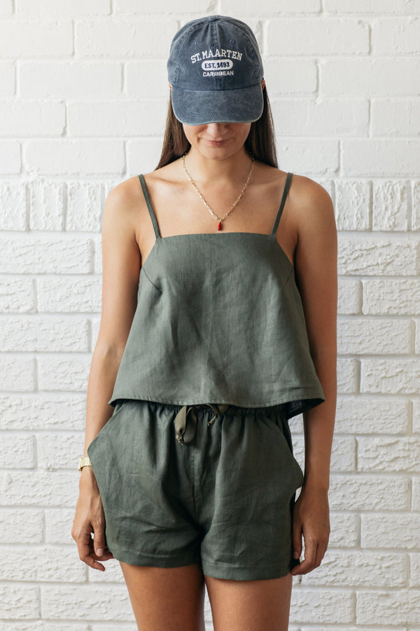 Olive Cami Top