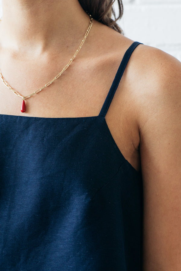 Navy Cami Top