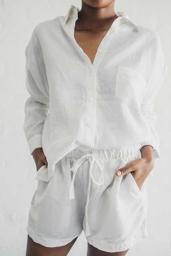 White Linen Shirt