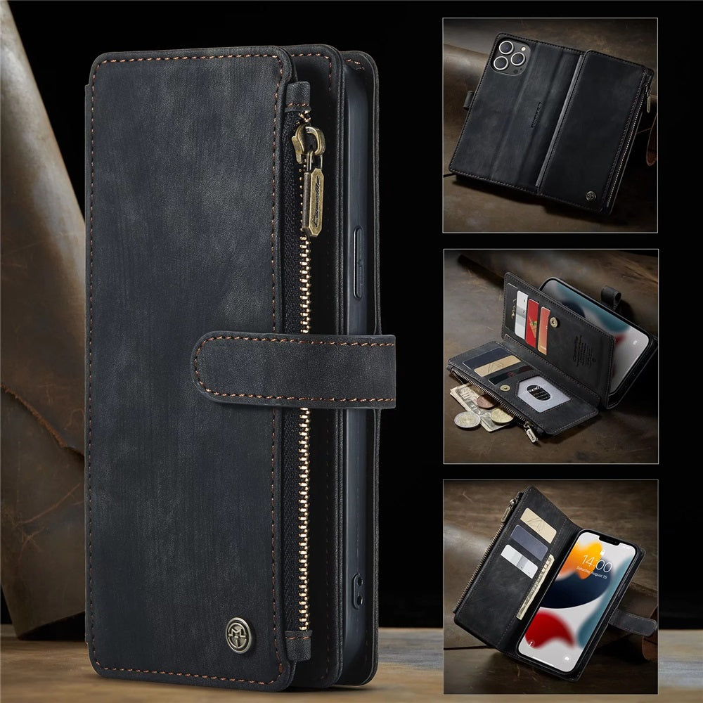 Vintage Leather Card Holder Wallet Case For iPhone 14 Pro Max Plus 11 12 13 X XR XS Max 8 7 6s