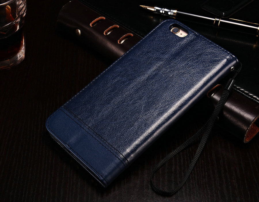 Luxury Real Leather Flip Case For iPhone iPhone X XS Max XR Flip Stand Leather Wallet Phone Case For Apple 6 S 6s 7 8 Plus