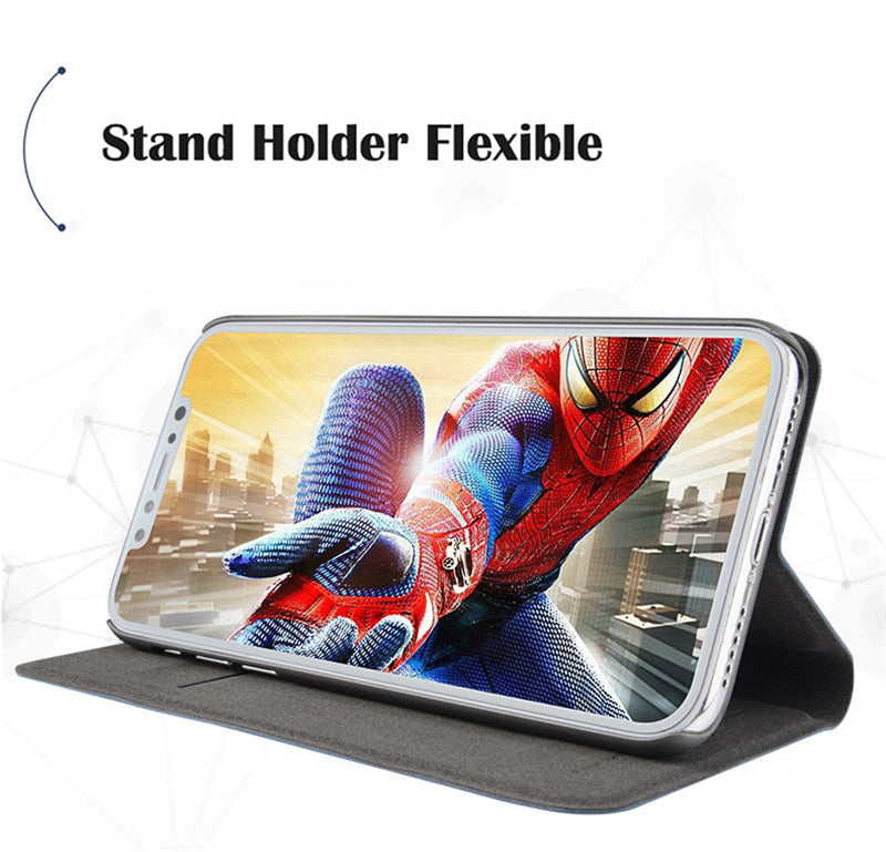 Card Holder Flip Case For iPhone XR X XS MAX 10 6 6s 7 8 Plus PU Leather Case for Apple iPhone 5 5s SE Flip Stand Cover