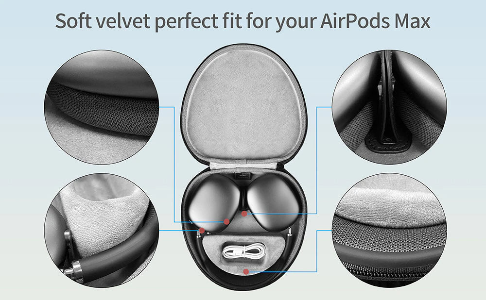 Compact Protective Smart Case for AirPods Max Sleep Model Headphone Case For AirPods