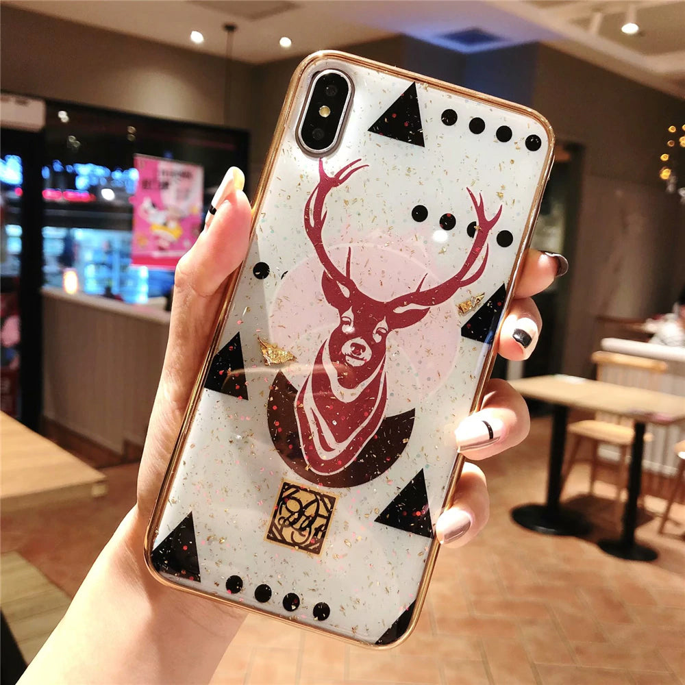 Contemporary Bling Fashion Design Luxury Animal Print Cases For iPhone X XS XR Max Leopard Zebra Snakeskin Soft TPU Cover For iPhone 7 8 6 6S Plus
