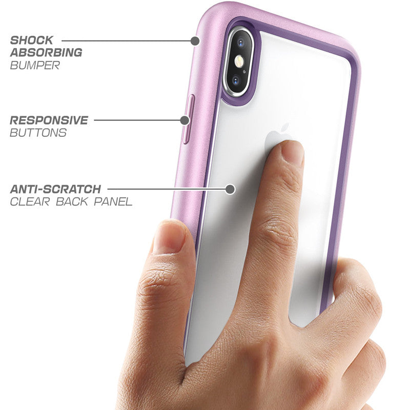 Premium Hybrid Protective Case For iPhone X XS Anti Shock TPU Bumper + PC Scratch Resistant Clear Back Cover Case For iPhone X Xs 5.8 inch