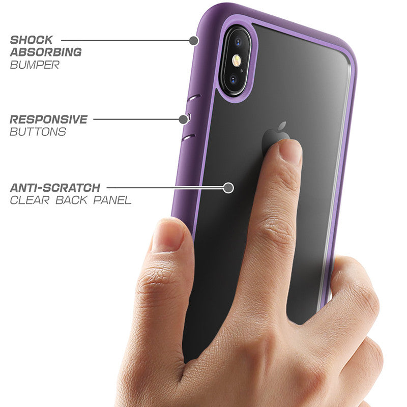 Premium Hybrid Protective Case For iPhone X XS Anti Shock TPU Bumper + PC Scratch Resistant Clear Back Cover Case For iPhone X Xs 5.8 inch