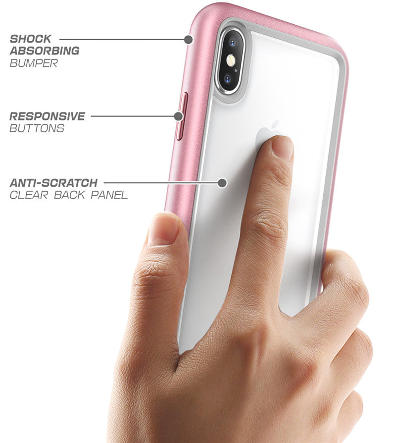 Premium Hybrid Protective Case For iPhone X XS Anti Shock TPU Bumper + PC Scratch Resistant Clear Back Cover Case For iPhone X Xs 5.8 inch