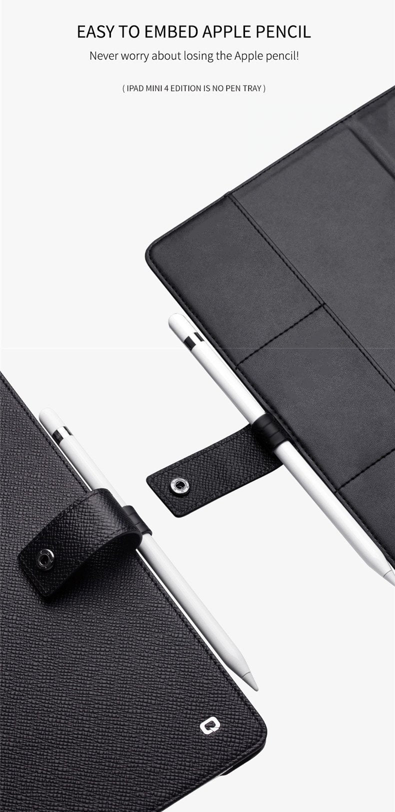 Genuine Leather Ultra Thin Flip Cover Tablet Case for iPad Pro 9.7 2017 2018 Tablet Stand Business Card Slot Flip Wallet Cover for iPad 2019
