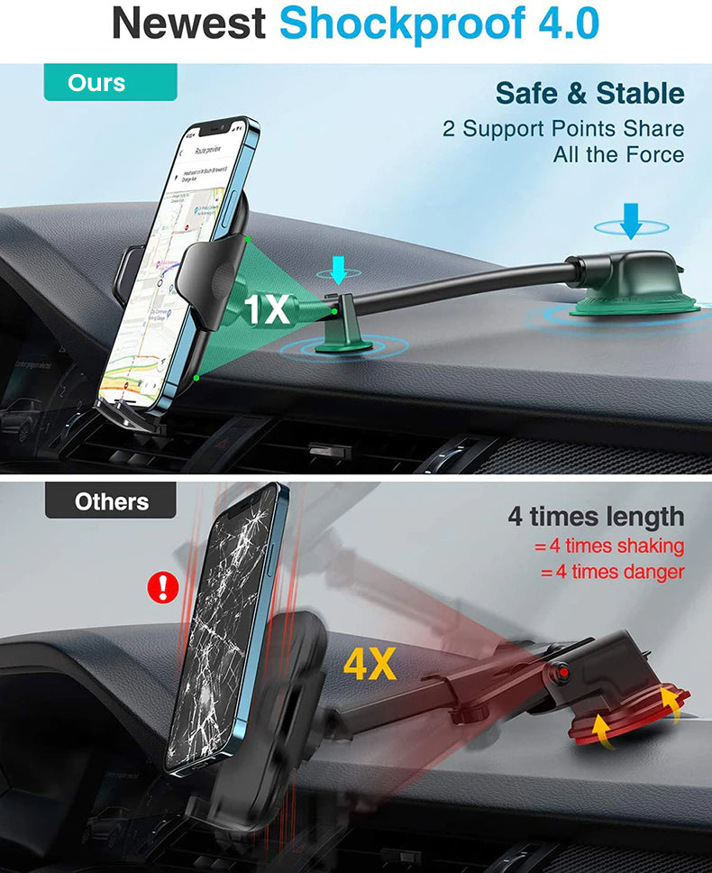 In Car Phone Holder For iPhone Dashboard Fitting Adjustable Gravity Expansion Clamp Mount Stand Universal Car Phone Holder For iPhone