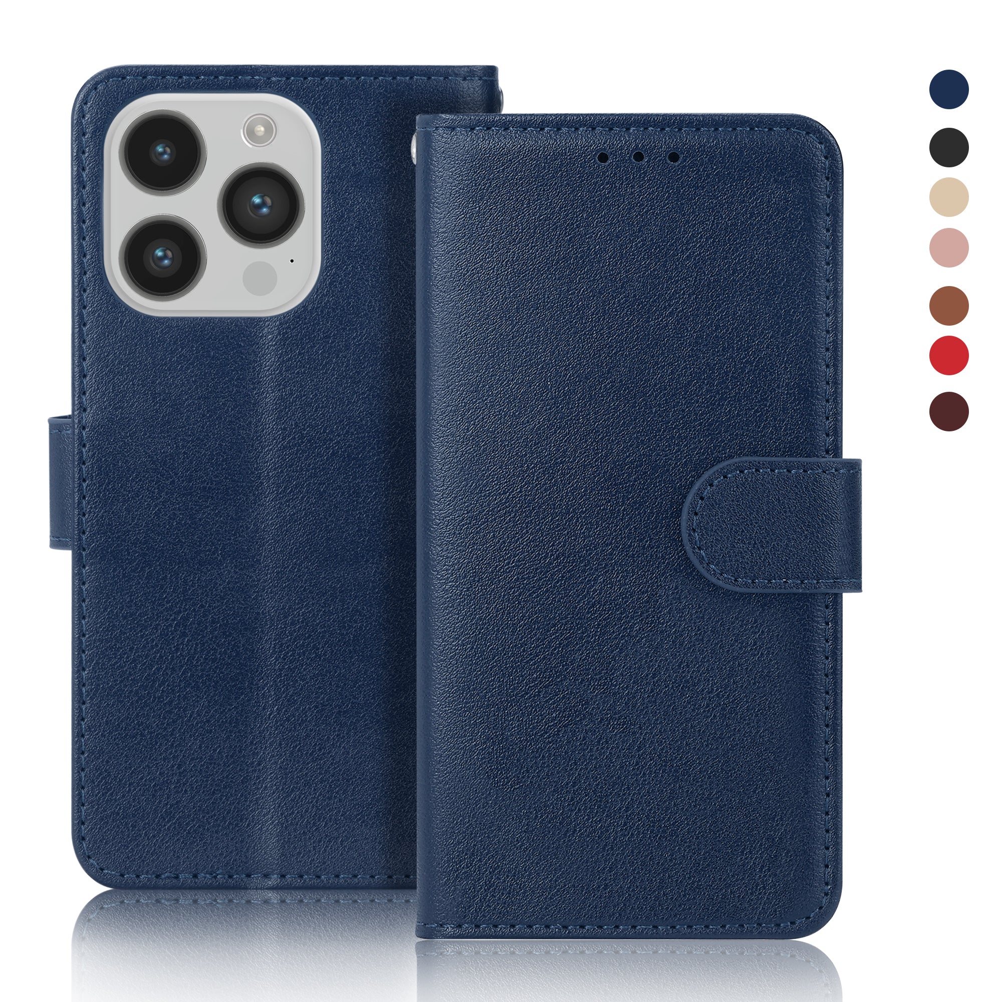 Leather Wallet Card Holder Case For iPhone 14 Plus 13 12 Pro Max Mini 11 Pro Max Flip Case