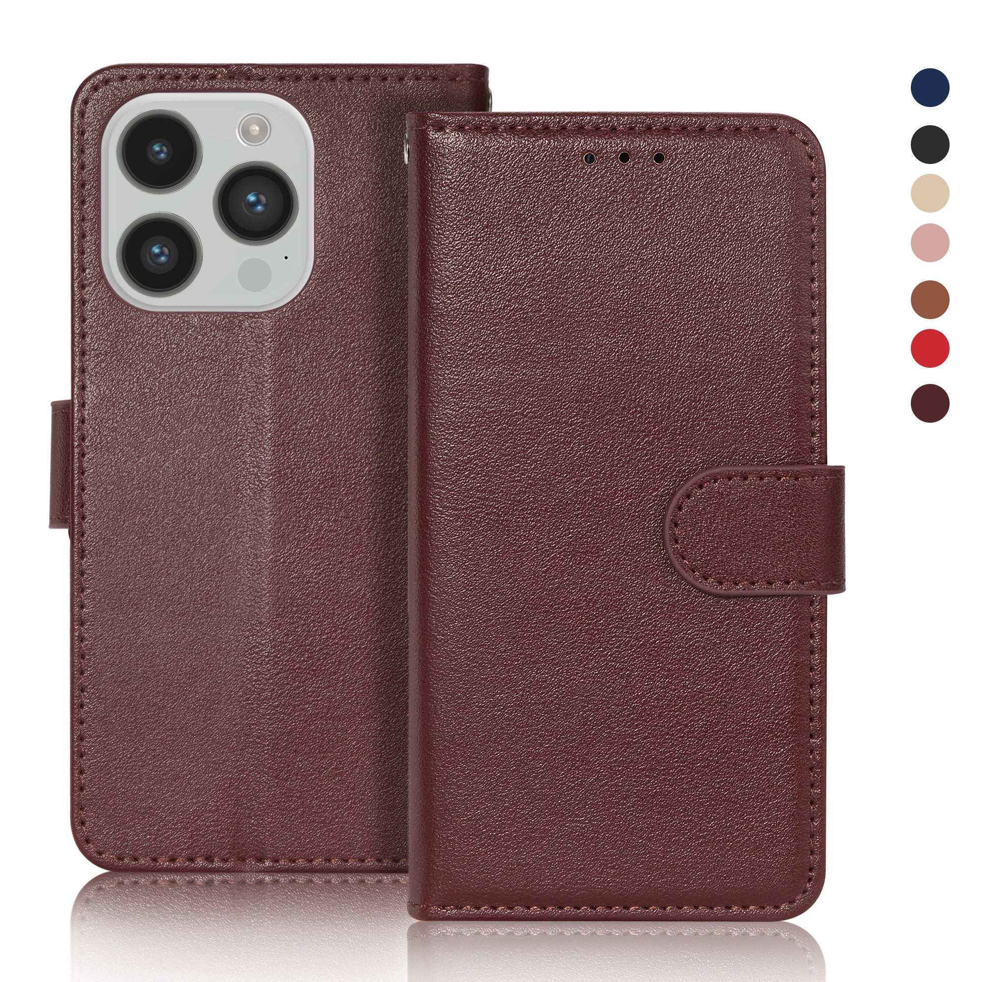 Leather Wallet Card Holder Case For iPhone 14 Plus 13 12 Pro Max Mini 11 Pro Max Flip Case