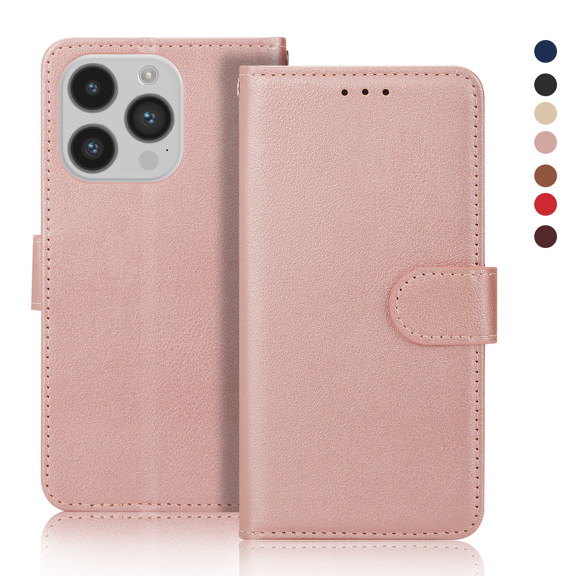 Leather Wallet Card Holder Case For iPhone 14 Plus 13 12 Pro Max Mini 11 Pro Max Flip Case