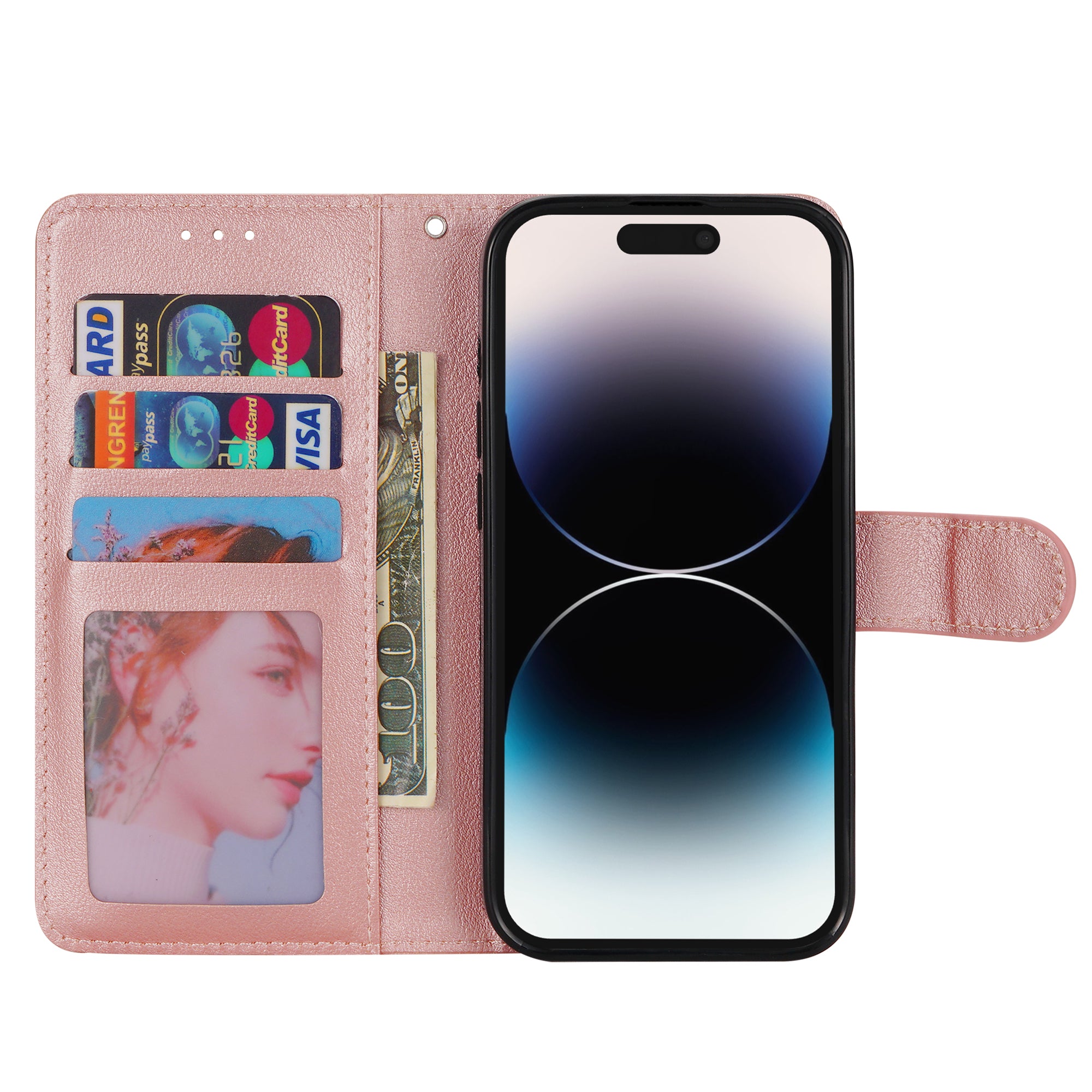 Leather Wallet Card Holder Case For iPhone 14 Plus 13 12 Pro Max Mini 11 Pro Max Flip Case