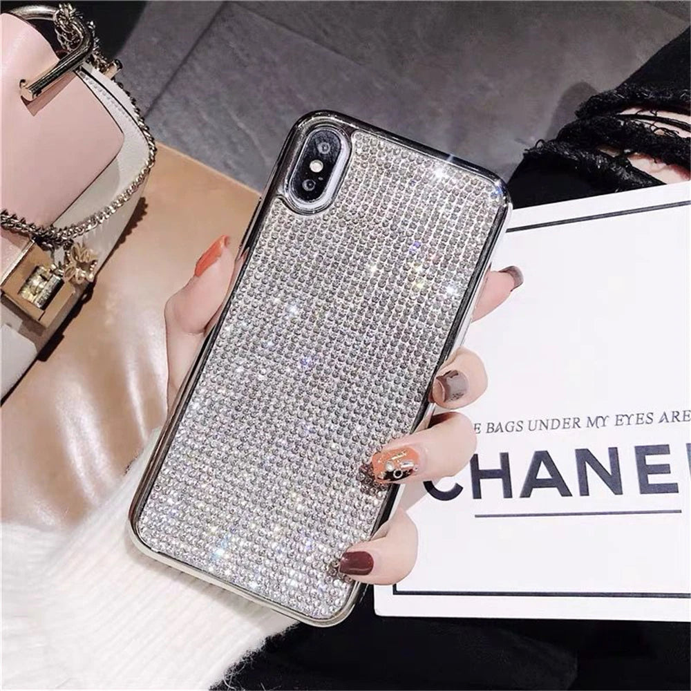 Luxury Bling Glitter Rhinestones Case For iPhone 14 11 12 13 Pro Max Mini XS XR X 7 8 Plus SE