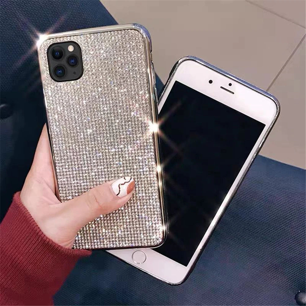 Luxury Bling Glitter Rhinestones Case For iPhone 14 11 12 13 Pro Max Mini XS XR X 7 8 Plus SE