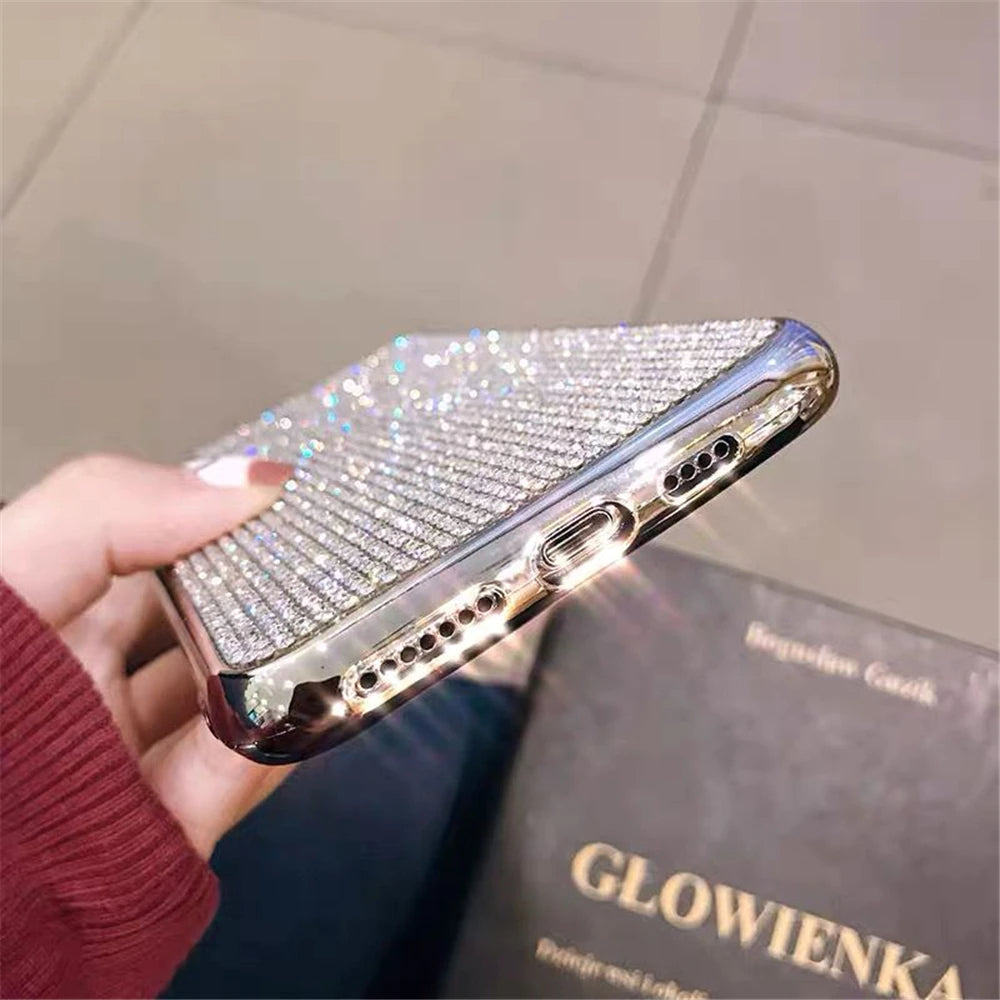 Luxury Bling Glitter Rhinestones Case For iPhone 14 11 12 13 Pro Max Mini XS XR X 7 8 Plus SE