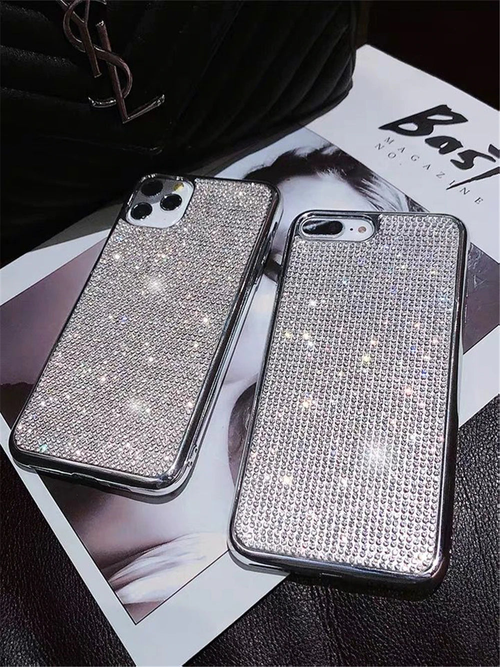 Luxury Bling Glitter Rhinestones Case For iPhone 14 11 12 13 Pro Max Mini XS XR X 7 8 Plus SE