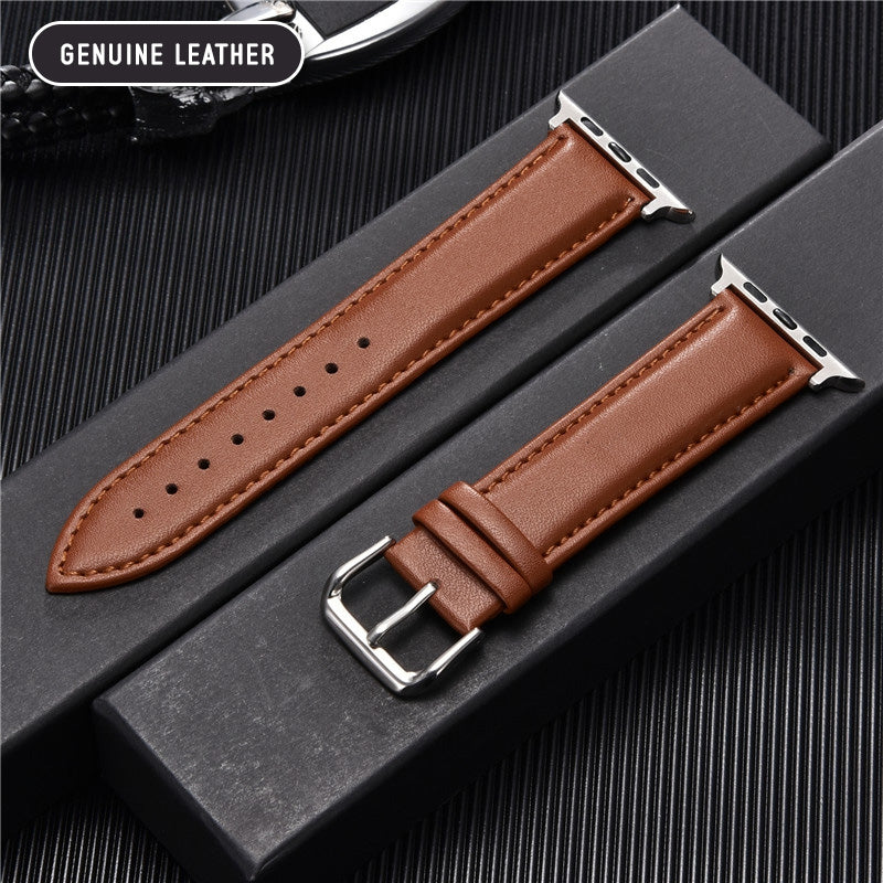 Luxury Genuine Leather Wristband For Apple Watch Series 8 7 6 5 4 3 SE 38/40/41/42/44/45mm