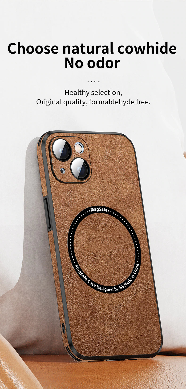 Luxury Shockproof Magnetic PU Leather For iPhone 14 Plus 12 13 Pro Max With Lens Protection