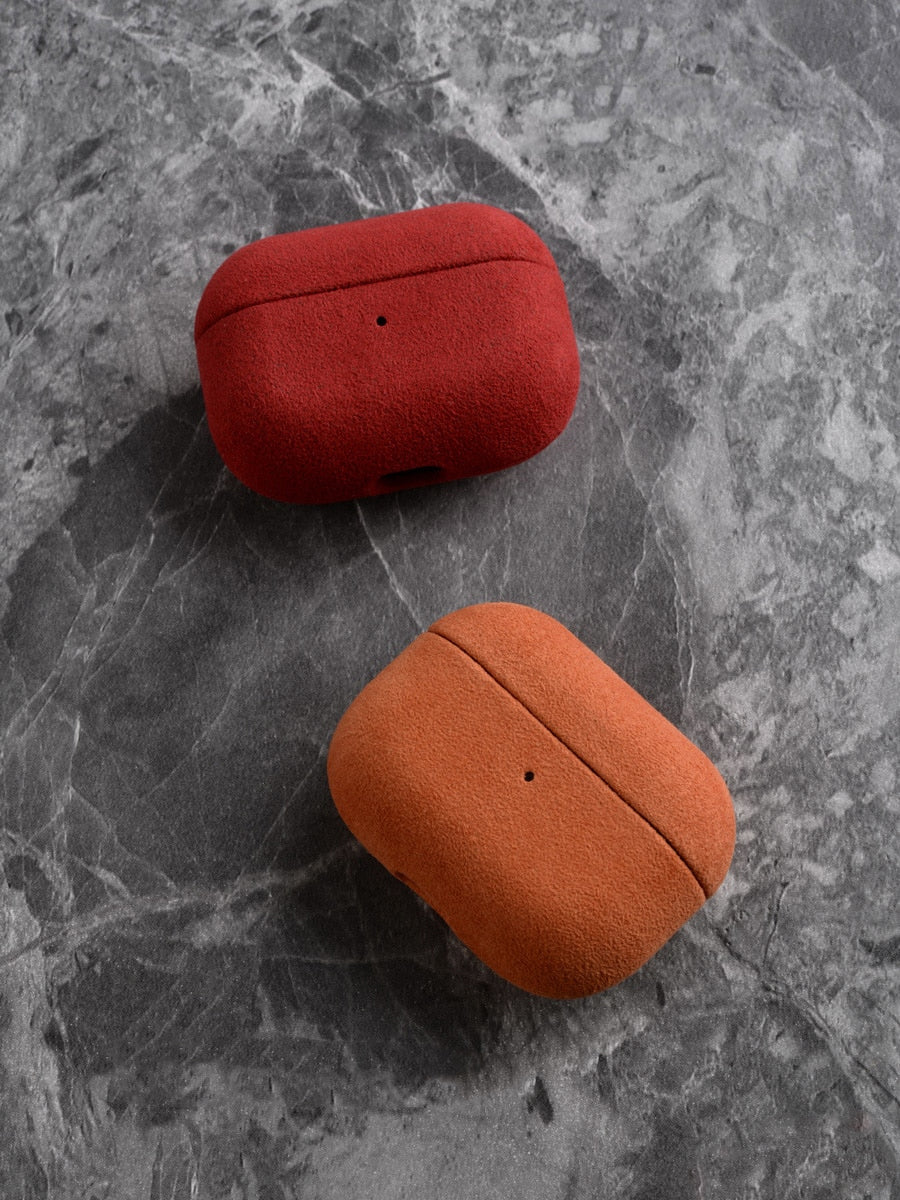 Luxury Suede Alcantara Case for AirPods Pro Faux Leather Cases for AirPods 3 2 1 Headset Cover