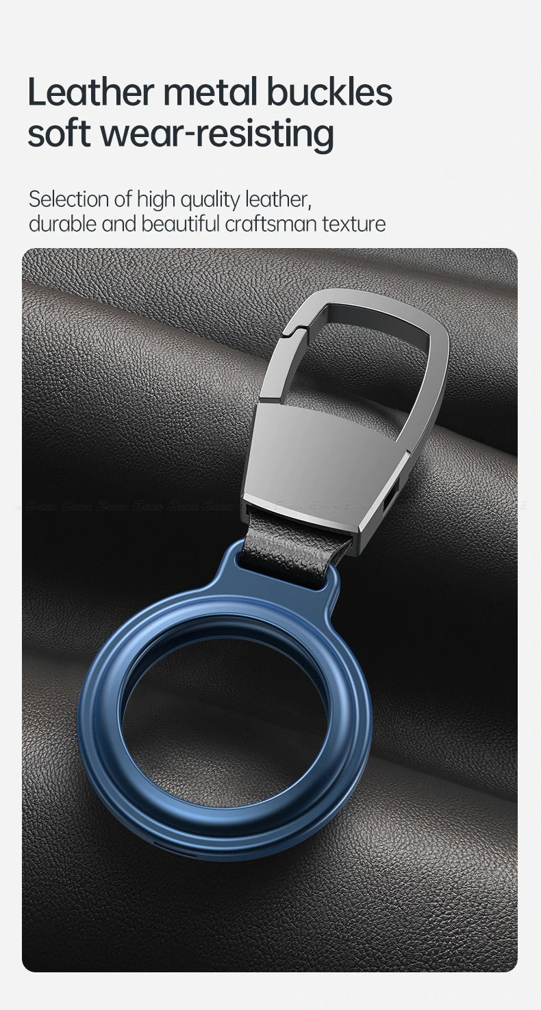 Magneto Metal Double Protection Shell Keyring Case For Apple AirTag Locating Device - 6 Colors