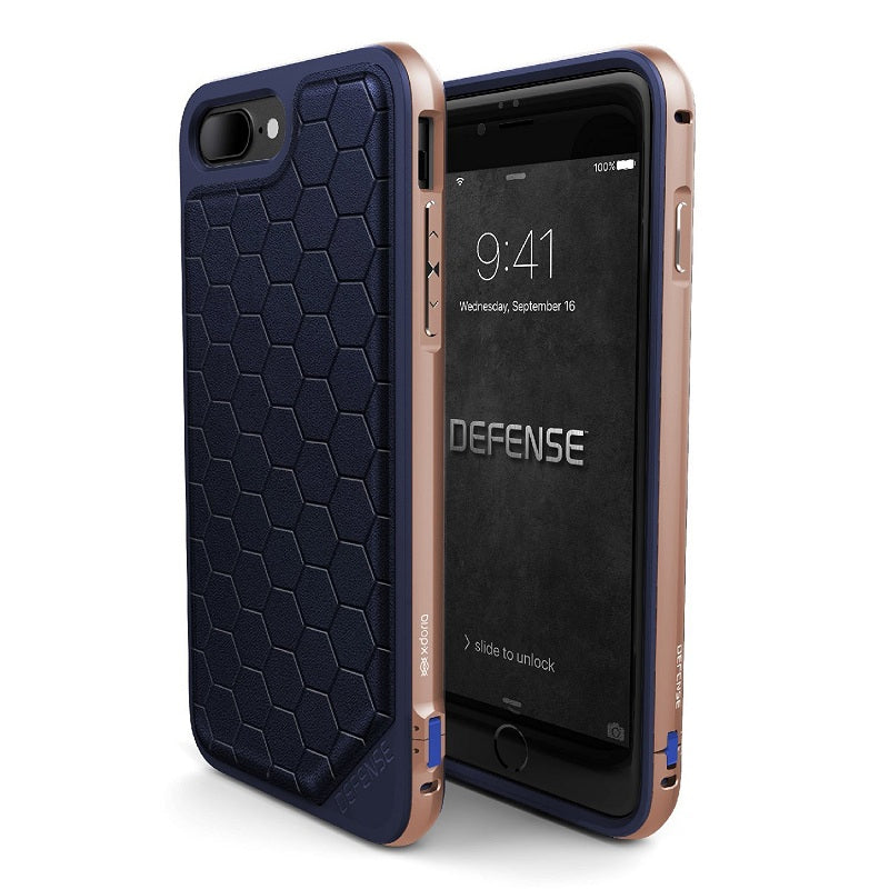 Rugged and Refined Hybrid Case for iPhone 7 and iPhone 7 Plus Military Grade Drop Tested Machined Aluminum Protective Cover with Impact Resistant Back